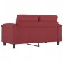 2-Sitzer-Sofa aus weinrotem Kunstleder, 120 cm von , Sofas - Ref: Foro24-359581, Preis: 232,70 €, Rabatt: %