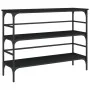 Black engineered wood console table 100x32x75 cm by , Side tables - Ref: Foro24-839048, Price: 62,71 €, Discount: %