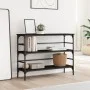Black engineered wood console table 100x32x75 cm by , Side tables - Ref: Foro24-839048, Price: 62,71 €, Discount: %