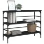 Black engineered wood console table 100x32x75 cm by , Side tables - Ref: Foro24-839048, Price: 62,71 €, Discount: %