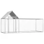 Galvanized steel chicken coop 3x1x1.5 m by vidaXL, Cages and habitats for small animals - Ref: Foro24-144554, Price: 223,38 €...