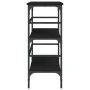 Black engineered wood console table 100x32x75 cm by , Side tables - Ref: Foro24-839048, Price: 62,71 €, Discount: %