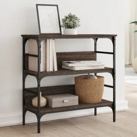 Oak brown engineered wood console table 75x32x75 cm by , Side tables - Ref: Foro24-839057, Price: 50,89 €, Discount: %
