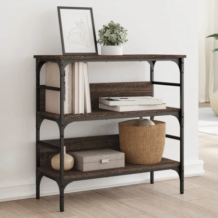 Konsolentisch aus eichenbraunem Holzwerkstoff, 75 x 32 x 75 cm von , Seitentische - Ref: Foro24-839057, Preis: 50,81 €, Rabat...