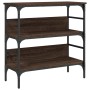 Oak brown engineered wood console table 75x32x75 cm by , Side tables - Ref: Foro24-839057, Price: 51,51 €, Discount: %