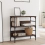 Oak brown engineered wood console table 75x32x75 cm by , Side tables - Ref: Foro24-839057, Price: 51,51 €, Discount: %