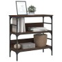 Oak brown engineered wood console table 75x32x75 cm by , Side tables - Ref: Foro24-839057, Price: 51,51 €, Discount: %