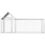 Galvanized steel chicken coop 3x1x1.5 m by vidaXL, Cages and habitats for small animals - Ref: Foro24-144554, Price: 223,38 €...