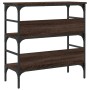 Oak brown engineered wood console table 75x32x75 cm by , Side tables - Ref: Foro24-839057, Price: 51,51 €, Discount: %