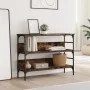 Smoked oak engineered wood console table 100x32x75 cm by , Side tables - Ref: Foro24-839060, Price: 64,96 €, Discount: %