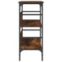 Konsolentisch aus geräuchertem Eichenholzwerkstoff, 100 x 32 x 75 cm von , Seitentische - Ref: Foro24-839060, Preis: 65,75 €,...