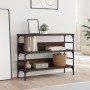 Oak brown engineered wood console table 100x32x75 cm by , Side tables - Ref: Foro24-839062, Price: 65,39 €, Discount: %