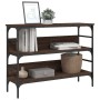 Konsolentisch aus eichenbraunem Holzwerkstoff, 100 x 32 x 75 cm von , Seitentische - Ref: Foro24-839062, Preis: 65,39 €, Raba...