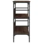 Mesa consola madera de ingeniería marrón roble 100x32x75 cm de , Mesas auxiliares - Ref: Foro24-839062, Precio: 64,46 €, Desc...