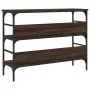 Mesa consola madera de ingeniería marrón roble 100x32x75 cm de , Mesas auxiliares - Ref: Foro24-839062, Precio: 64,46 €, Desc...