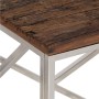 Silberner Couchtisch aus Edelstahl und Massivholz von , Couchtisch - Ref: Foro24-349941, Preis: 92,73 €, Rabatt: %