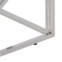 Silberner Couchtisch aus Edelstahl und Massivholz von , Couchtisch - Ref: Foro24-349941, Preis: 92,73 €, Rabatt: %