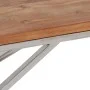 Mesa de centro acero inoxidable plateado y madera maciza acacia de , Mesas de centro - Ref: Foro24-349943, Precio: 89,31 €, D...