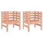 Gartenstühle 2 Stück Douglasienholz 61,5x53x71 cm von , Gartenstühle - Ref: Foro24-825133, Preis: 96,58 €, Rabatt: %