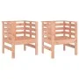 Sillas de jardín 2 uds madera abeto Douglas 61,5x53x71 cm de , Sillas de jardín - Ref: Foro24-825133, Precio: 95,69 €, Descue...
