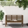 Banco de jardín madera maciza pino marrón miel 111,5x53x71 cm de , Bancos de jardín - Ref: Foro24-825138, Precio: 105,11 €, D...