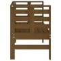 Banco de jardín madera maciza pino marrón miel 111,5x53x71 cm de , Bancos de jardín - Ref: Foro24-825138, Precio: 105,11 €, D...
