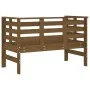 Banco de jardín madera maciza pino marrón miel 111,5x53x71 cm de , Bancos de jardín - Ref: Foro24-825138, Precio: 105,11 €, D...