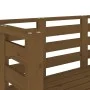 Banco de jardín madera maciza pino marrón miel 111,5x53x71 cm de , Bancos de jardín - Ref: Foro24-825138, Precio: 105,11 €, D...