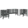 Garden furniture set 3 pieces solid gray pine wood by , Garden sets - Ref: Foro24-825144, Price: 178,41 €, Discount: %