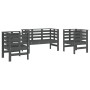 Gartenmöbel-Set 3-teilig aus massivem grauem Kiefernholz von , Gartensets - Ref: Foro24-825144, Preis: 180,11 €, Rabatt: %