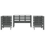 Gartenmöbel-Set 3-teilig aus massivem grauem Kiefernholz von , Gartensets - Ref: Foro24-825144, Preis: 180,11 €, Rabatt: %