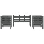 Gartenmöbel-Set 3-teilig aus massivem grauem Kiefernholz von , Gartensets - Ref: Foro24-825144, Preis: 180,11 €, Rabatt: %