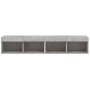 TV-Schränke mit LED-Leuchten 2 Stück betongrau 80x30x30 cm von , TV-Möbel - Ref: Foro24-837148, Preis: 70,82 €, Rabatt: %