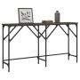 Brown oak engineered wood console table 140x29x75 cm by , Side tables - Ref: Foro24-837761, Price: 49,82 €, Discount: %