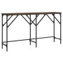 Brown oak engineered wood console table 140x29x75 cm by , Side tables - Ref: Foro24-837761, Price: 50,44 €, Discount: %