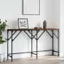 Brown oak engineered wood console table 140x29x75 cm by , Side tables - Ref: Foro24-837761, Price: 50,44 €, Discount: %