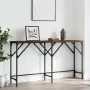 Brown oak engineered wood console table 140x29x75 cm by , Side tables - Ref: Foro24-837761, Price: 49,82 €, Discount: %