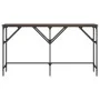 Brown oak engineered wood console table 140x29x75 cm by , Side tables - Ref: Foro24-837761, Price: 49,82 €, Discount: %