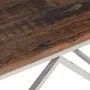 Silver Stainless Steel and Solid Wood Coffee Table by , Coffee table - Ref: Foro24-349981, Price: 144,38 €, Discount: %