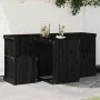 2-Sitzer-Balkon-Set aus massivem schwarzem Kiefernholz von , Gartensets - Ref: Foro24-825062, Preis: 152,33 €, Rabatt: %