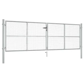 Silberverzinktes Gartentor aus Stahl, 415 x 175 cm von vidaXL, Gartentore - Ref: Foro24-144300, Preis: 458,34 €, Rabatt: %