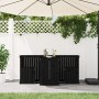 2-Sitzer-Balkon-Set aus massivem schwarzem Kiefernholz von , Gartensets - Ref: Foro24-825062, Preis: 153,78 €, Rabatt: %