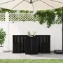 2-Sitzer-Balkon-Set aus massivem schwarzem Kiefernholz von , Gartensets - Ref: Foro24-825062, Preis: 152,33 €, Rabatt: %