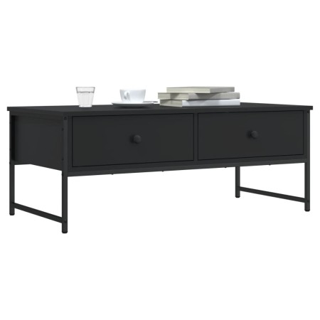 Schwarzer Couchtisch aus Holzwerkstoff, 101 x 49 x 39,5 cm von , Couchtisch - Ref: Foro24-837737, Preis: 65,24 €, Rabatt: %