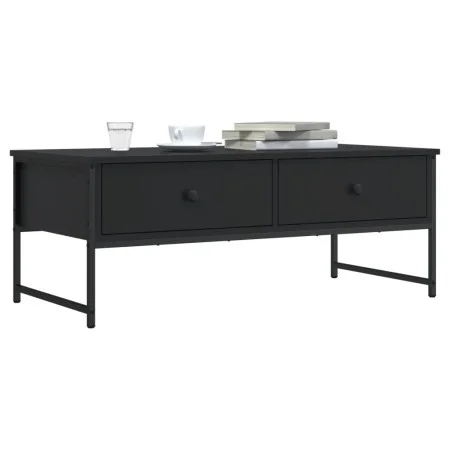 Schwarzer Couchtisch aus Holzwerkstoff, 101 x 49 x 39,5 cm von , Couchtisch - Ref: Foro24-837737, Preis: 68,30 €, Rabatt: %
