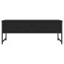 Mesa de centro madera de ingeniería negro 101x49x39,5 cm