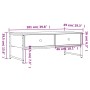 Schwarzer Couchtisch aus Holzwerkstoff, 101 x 49 x 39,5 cm von , Couchtisch - Ref: Foro24-837737, Preis: 65,24 €, Rabatt: %
