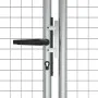 Silver galvanized steel garden gate 415x175 cm by vidaXL, garden gates - Ref: Foro24-144300, Price: 458,30 €, Discount: %