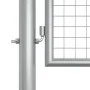 Silver galvanized steel garden gate 415x175 cm by vidaXL, garden gates - Ref: Foro24-144300, Price: 458,30 €, Discount: %