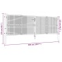 Puerta de jardín de acero galvanizado plateado 415x175 cm de vidaXL, Puertas de jardín - Ref: Foro24-144300, Precio: 466,48 €...